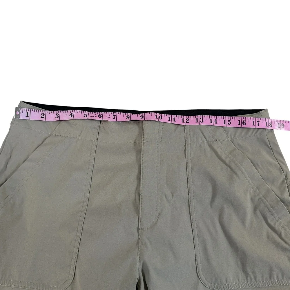 Eddie Bauer Horizon Straight Ankle Pant Womens 16 Tan Khaki Hiking Outdoor